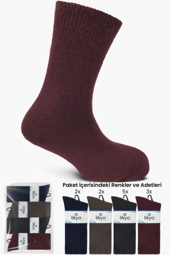 LİKYA ÇORAP - Likya Kadın Soket Çorap Havlu Düz Pamuklu Comfort LİKYA ÇORAP - Likya Kadın Soket Çorap Havlu Düz Pamuklu Comfort