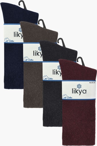 LİKYA ÇORAP - Likya Kadın Soket Çorap Havlu Düz Pamuklu Comfort (1) LİKYA ÇORAP - Likya Kadın Soket Çorap Havlu Düz Pamuklu Comfort (1)