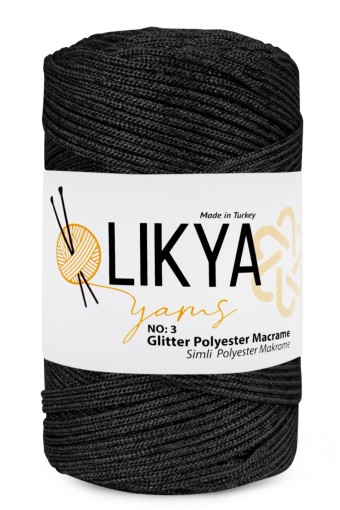 LİKYA HOBİ - Likya Makrome İpi Simli Polyester 3 Mm 200g (1)