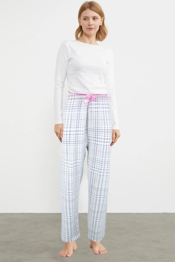 LINDROS - Lindros Kadın Tek Alt Pijama Milan - Gri