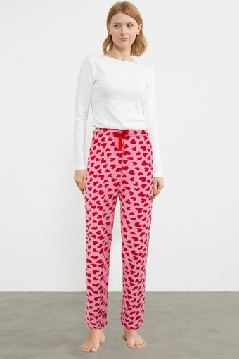 LINDROS - Lindros Kadın Tek Alt Pijama Milan - Kırmızı