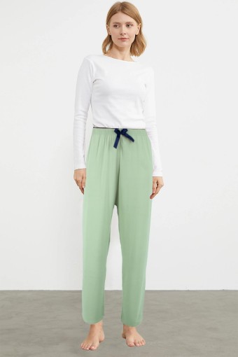 LINDROS - Lindros Kadın Tek Alt Pijama Milan - Yeşil