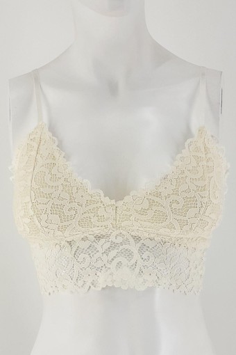 CLARA - Line Kadın Bralet Sütyen Dantelli - Ekru