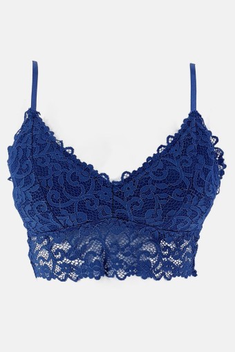 CLARA - Line Kadın Bralet Sütyen Dantelli - Lacivert