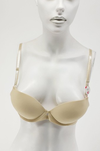 CLARA - Line Kadın Destekli Sütyen Lazer Kesim İpli - Ten