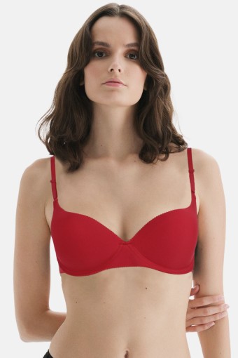CLARA - Line Kadın Destekli Sütyen Lazer Kesim - Kırmızı