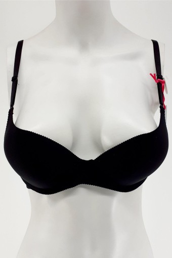 CLARA - Line Kadın Destekli Sütyen Lazer Kesim - Siyah