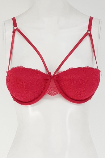 CLARA - Line Kadın Sütyen Straplez İpli - Kırmızı