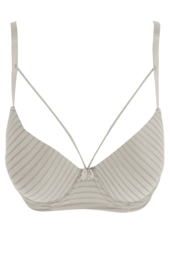 LİZA - Liza Kadın Destekli Jakarlı Çapraz Askılı Sütyen - Krem