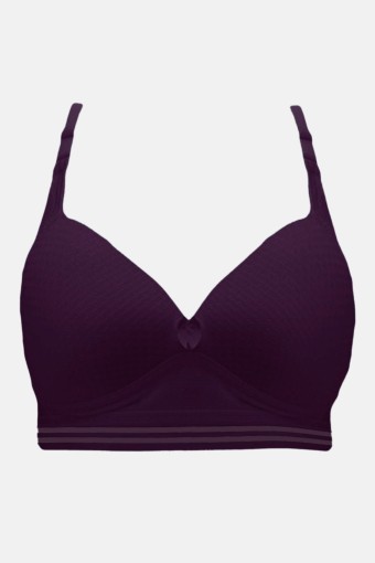 LİZA - Liza Kadın Desteksiz Balensiz Sütyen - Mürdüm