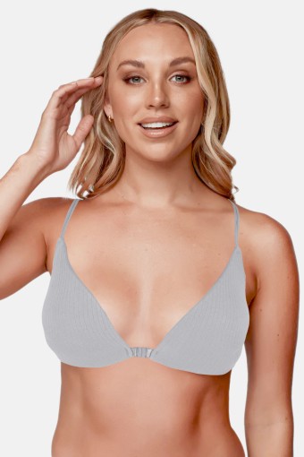 LİZA - Liza Kadın Desteksiz Büstiyer Önü Kopçalı Sırt İpli Sporcu - Beyaz