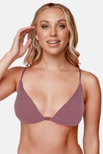 LİZA - Liza Kadın Desteksiz Büstiyer Önü Kopçalı Sırt İpli Sporcu - Gülkurusu