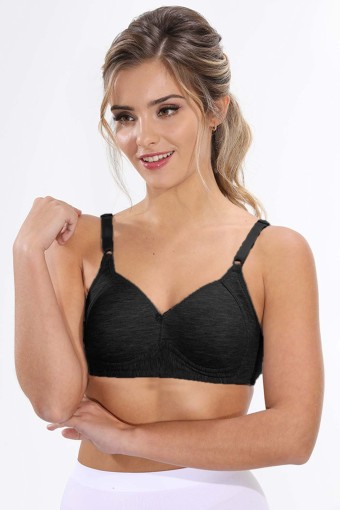 LİZA - Liza Kadın Desteksiz Telsiz Düz Model Toparlayıcı Sütyen - Siyah - 105