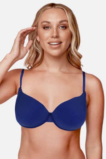 LİZA - Liza Kadın Double Destekli Sütyen Dantelli - Lacivert