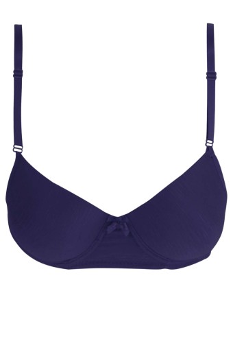 LİZA - Liza Kadın Jakarlı Destekli Telli Sütyen - Lacivert
