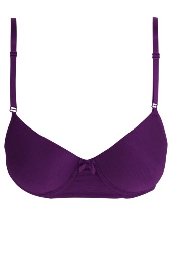 LİZA - Liza Kadın Jakarlı Destekli Telli Sütyen - Mürdüm