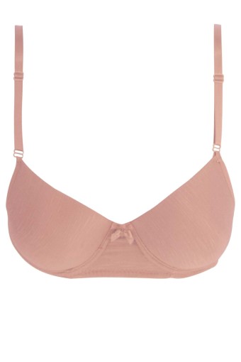LİZA - Liza Kadın Jakarlı Destekli Telli Sütyen - Somon