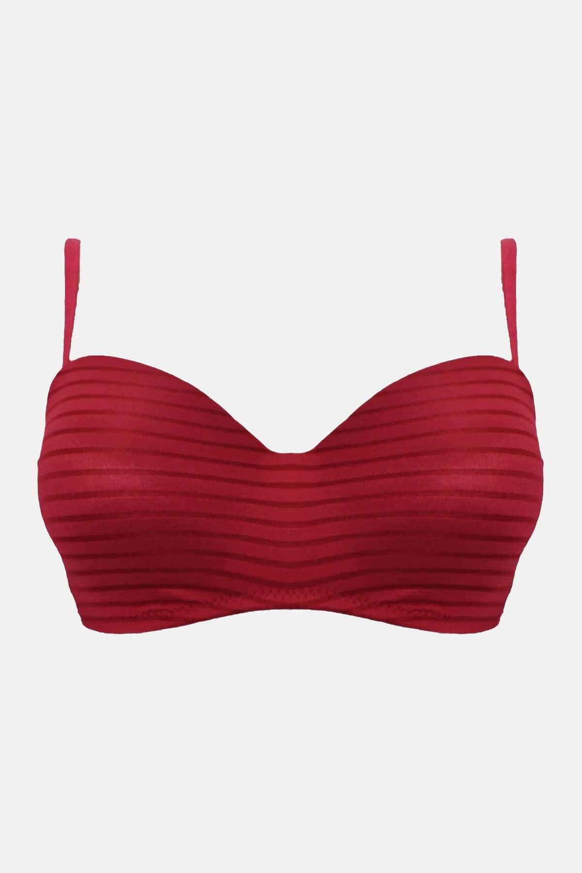 Liza Kadın Jakarlı Desteksiz Telli Sütyen Lotus - Beyaz - Thumbnail