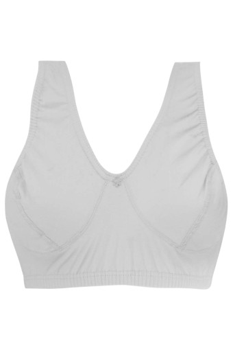 LİZA - Liza Kadın Penye Kalın Askılı Lastikli Sütyen - Beyaz - 115