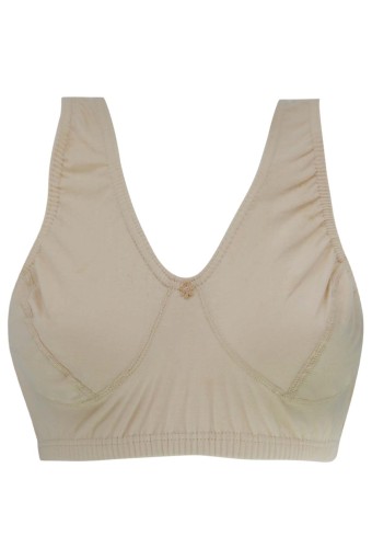 LİZA - Liza Kadın Penye Kalın Askılı Lastikli Sütyen - Ten - 105