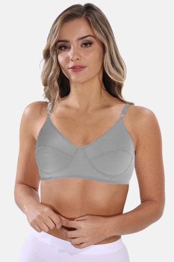LİZA - Liza Kadın Penye Sütyen Dikişli - Gri - 100