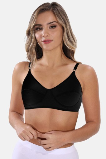 LİZA - Liza Kadın Penye Sütyen Dikişli - Siyah - 100