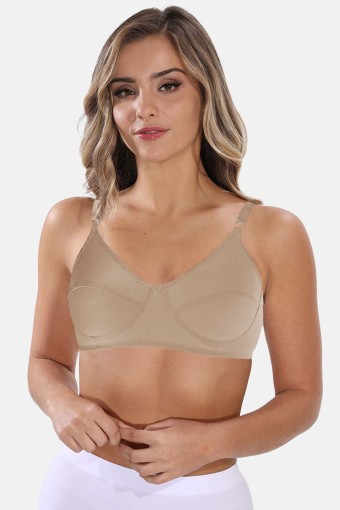 LİZA - Liza Kadın Penye Sütyen Dikişli - Ten - 110