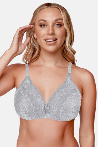 LİZA - Liza Kadın Telsiz Toparlayıcı Sütyen Dantelli - Beyaz