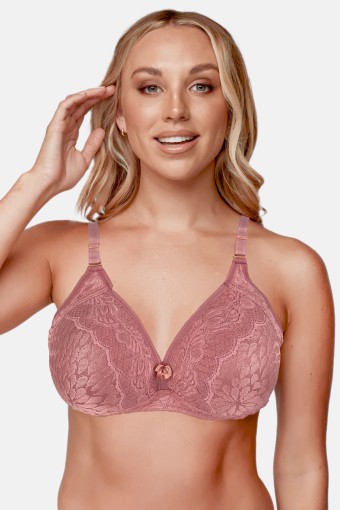 LİZA - Liza Kadın Telsiz Toparlayıcı Sütyen Dantelli - Pudra