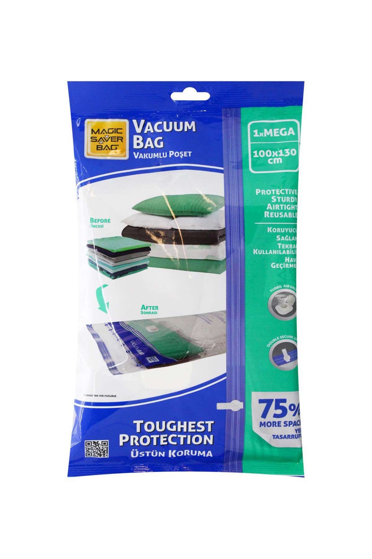 Magic Saver Bag Vakumlu Hurç Mega 100x130 - Thumbnail