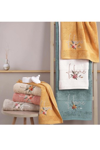MARİBOR - Maribor El Yüz Havlusu Home Bambu 3D Nakışlı 50x90 (1)