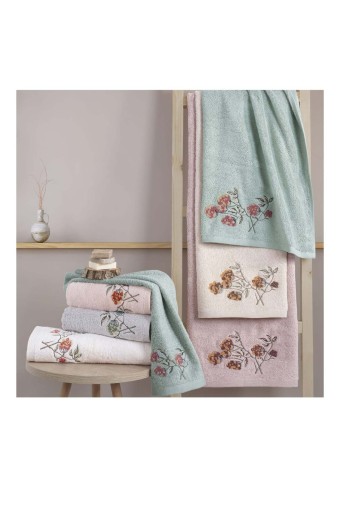 MARİBOR - Maribor El Yüz Havlusu Liva Bambu 3D Nakışlı 50x90