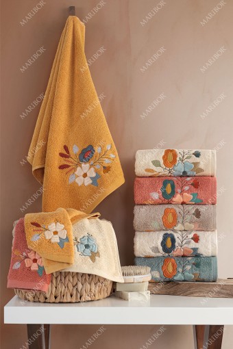 MARİBOR - Maribor Mutfak Havlusu Eval Bambu 3D Nakışlı 30x50 3'lü