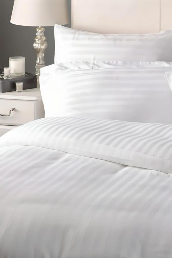 MARİS EV TEKSTİLİ - Maris Çift Kişilik Nevresim 200x220 93 Tel Yollu Esline Pamuk