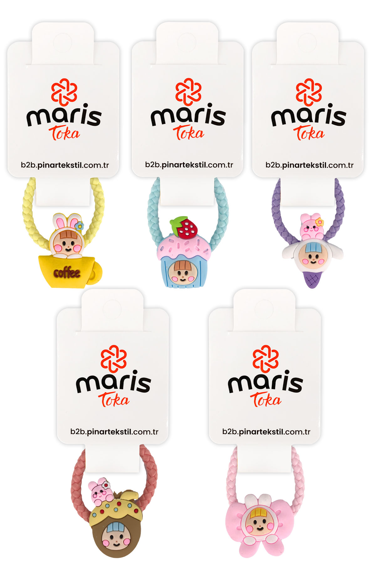 Maris Kız Çocuk Lastik Toka Figür 2 - Thumbnail