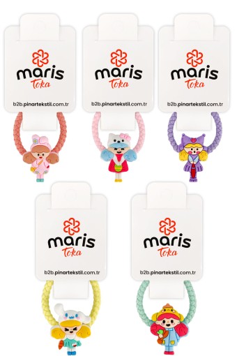MARİS TOKA - Maris Kız Çocuk Lastik Toka Figür 4 (1)