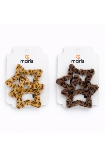 MARİS TOKA - Maris Kadın Çıtçıt Toka 2'li Leopar (1)
