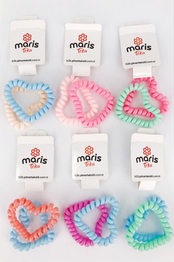 MARİS TOKA - Maris Kadın Makarna Toka 2'li Kalp