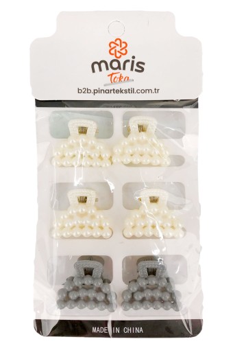 MARİS TOKA - Maris Kadın Mandal Toka İnci 6'lı (1)