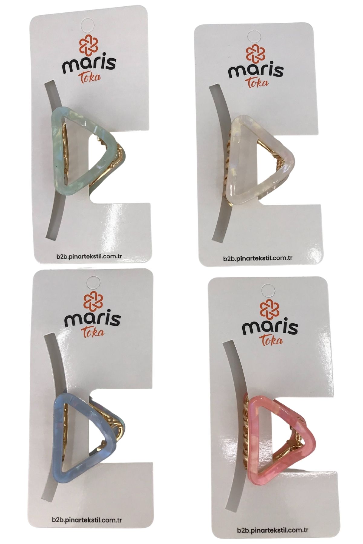 Maris Kadın Mandal Toka Kemik Metal - Thumbnail