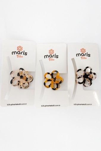 MARİS TOKA - Maris Kadın Mandal Toka Metal Çiçek