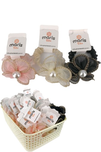 MARİS TOKA - Maris Kadın Simit Toka İnci Çiçek