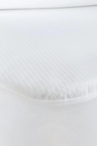 MARİS EV TEKSTİLİ - Maris Karo Fitted Sıvı Geçirmez Alez Komple Lastikli 100x200 140/150 Gr M2 Örme (1)