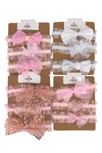 MARİS TOKA - Maris Kız Bebek Bandı 3'lü