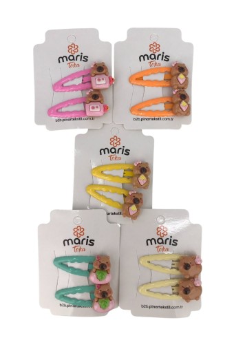 MARİS TOKA - Maris Kız Çocuk Çıtçıt Toka 2'li