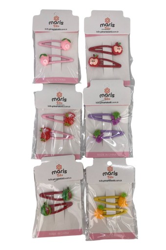 MARİS TOKA - Maris Kız Çocuk Çıtçıt Toka 2'li