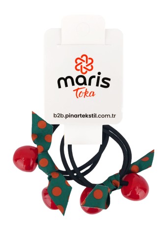 MARİS TOKA - Maris Kız Çocuk Lastik Toka 2'li Kiraz