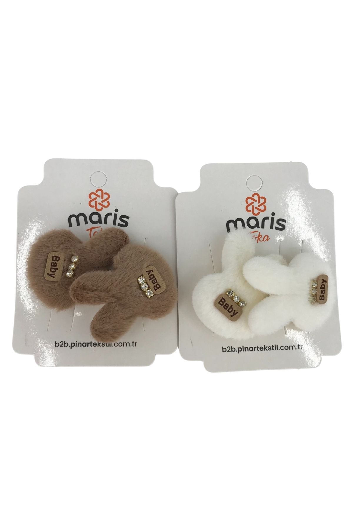 Maris Kız Çocuk Lastik Toka 2'li Kışlık - Thumbnail