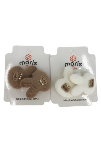 MARİS TOKA - Maris Kız Çocuk Lastik Toka 2'li Kışlık (1)