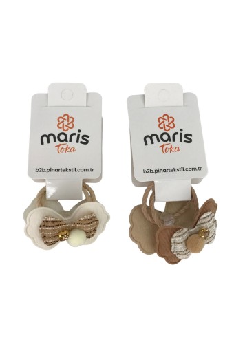 MARİS TOKA - Maris Kız Çocuk Lastik Toka 2'li Kışlık